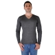 Pull Eleven Paris Basic Pull V Patch Gris Foncé
