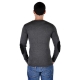 Pull Eleven Paris Basic Pull V Patch Gris Foncé