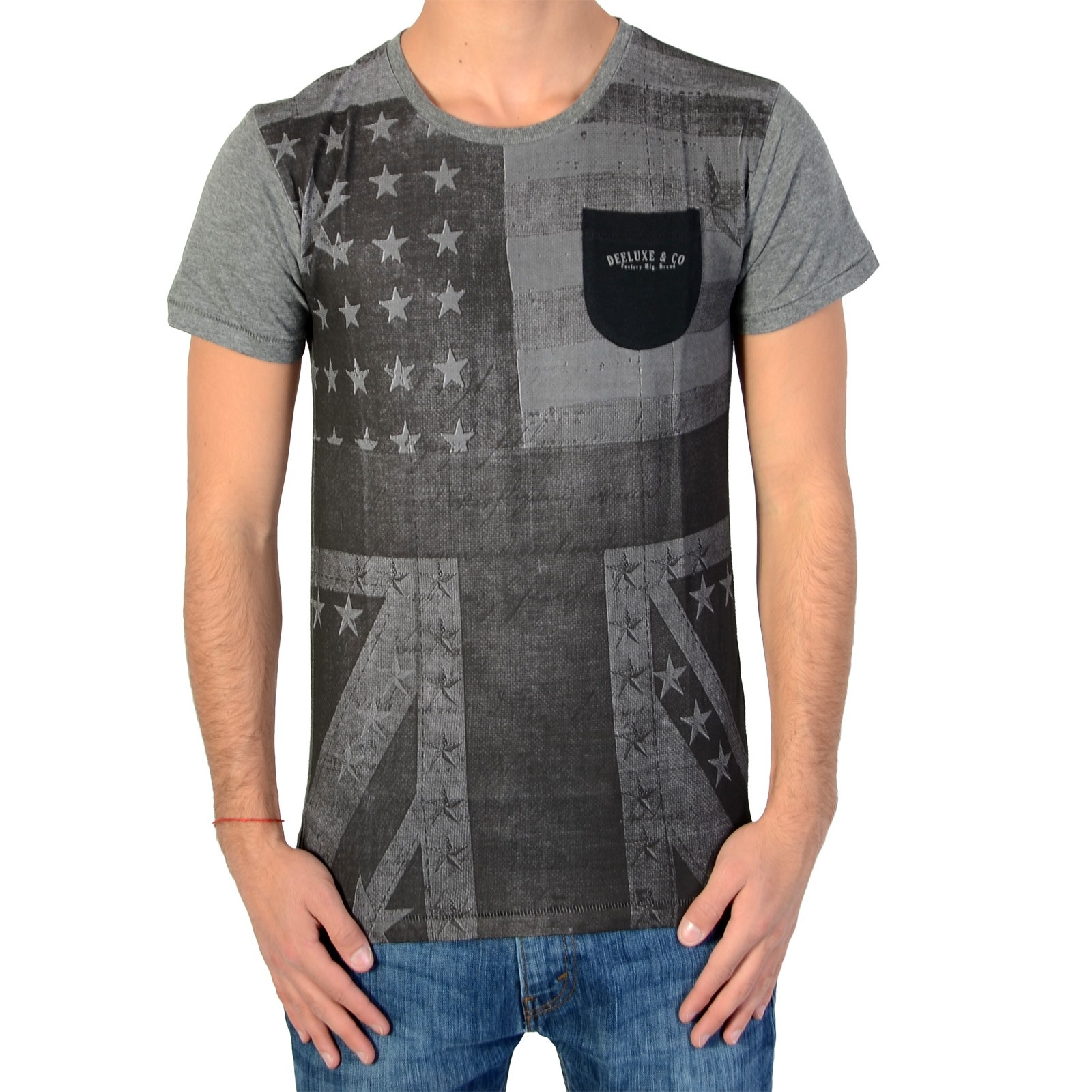 Tee Shirt Deeluxe W15148K Union Kid Medium Grey Mel