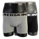 Boxer Redskins Pack De 2 Bx01 Nogr-Set Noir/Gris