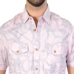 Chemise Petrol Industries M-SS16-SIS437 Sunset Pink 327