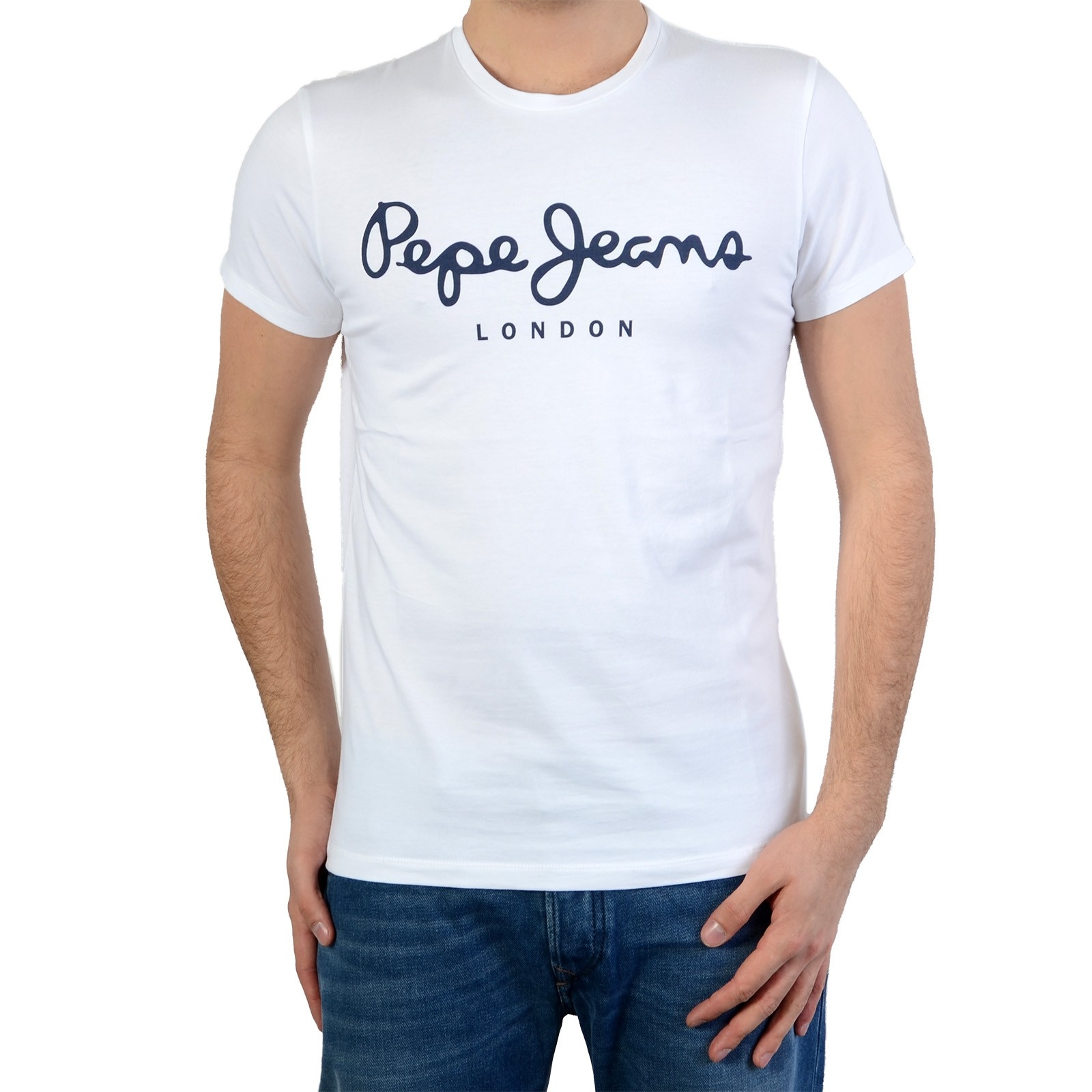 Camiseta De Pepe Jeans (Cuello Redondo) Original Tramo Pm501594 800 Blanco