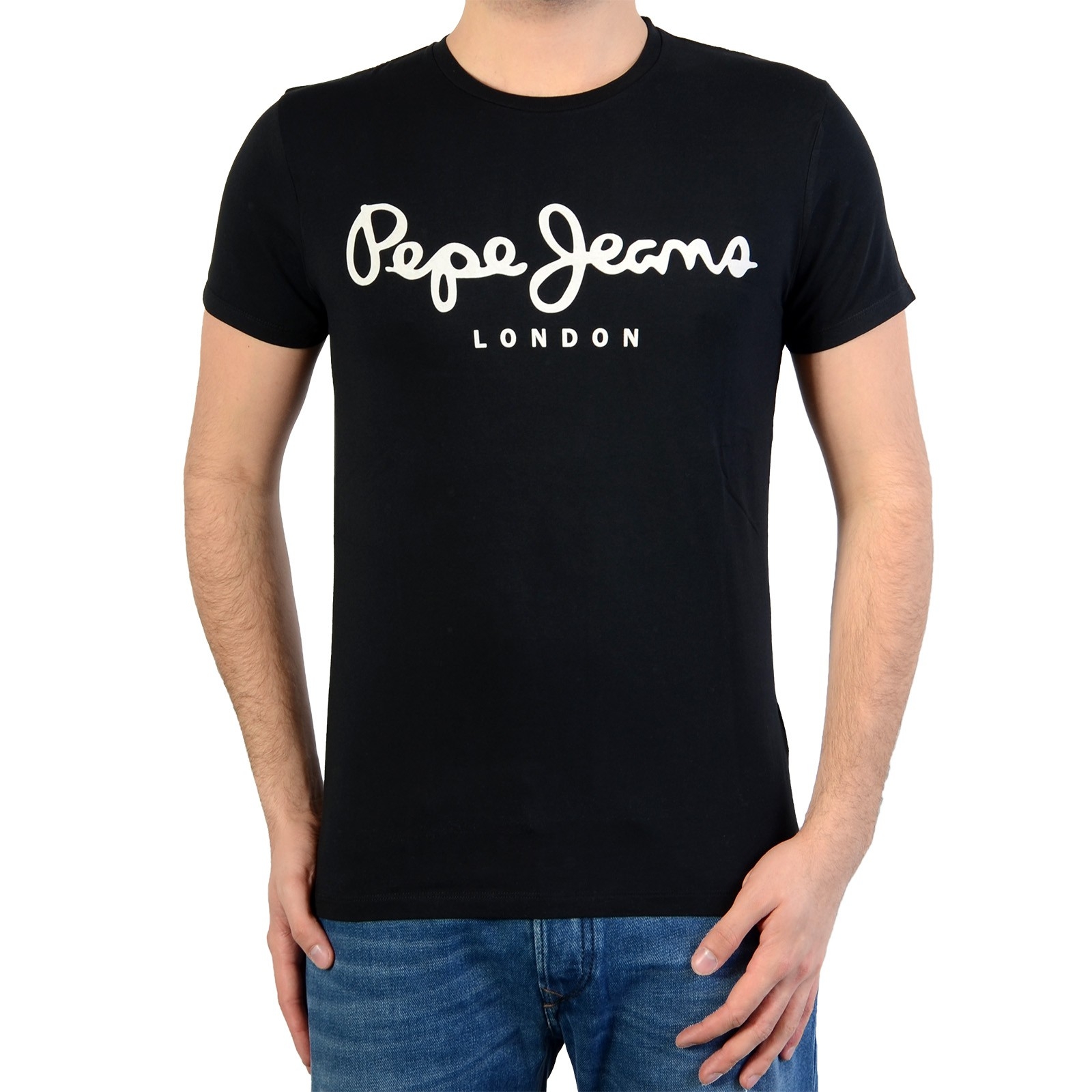 Tee Shirt Pepe Jeans (Round Neck) Original Stretch Pm501594 999 Black