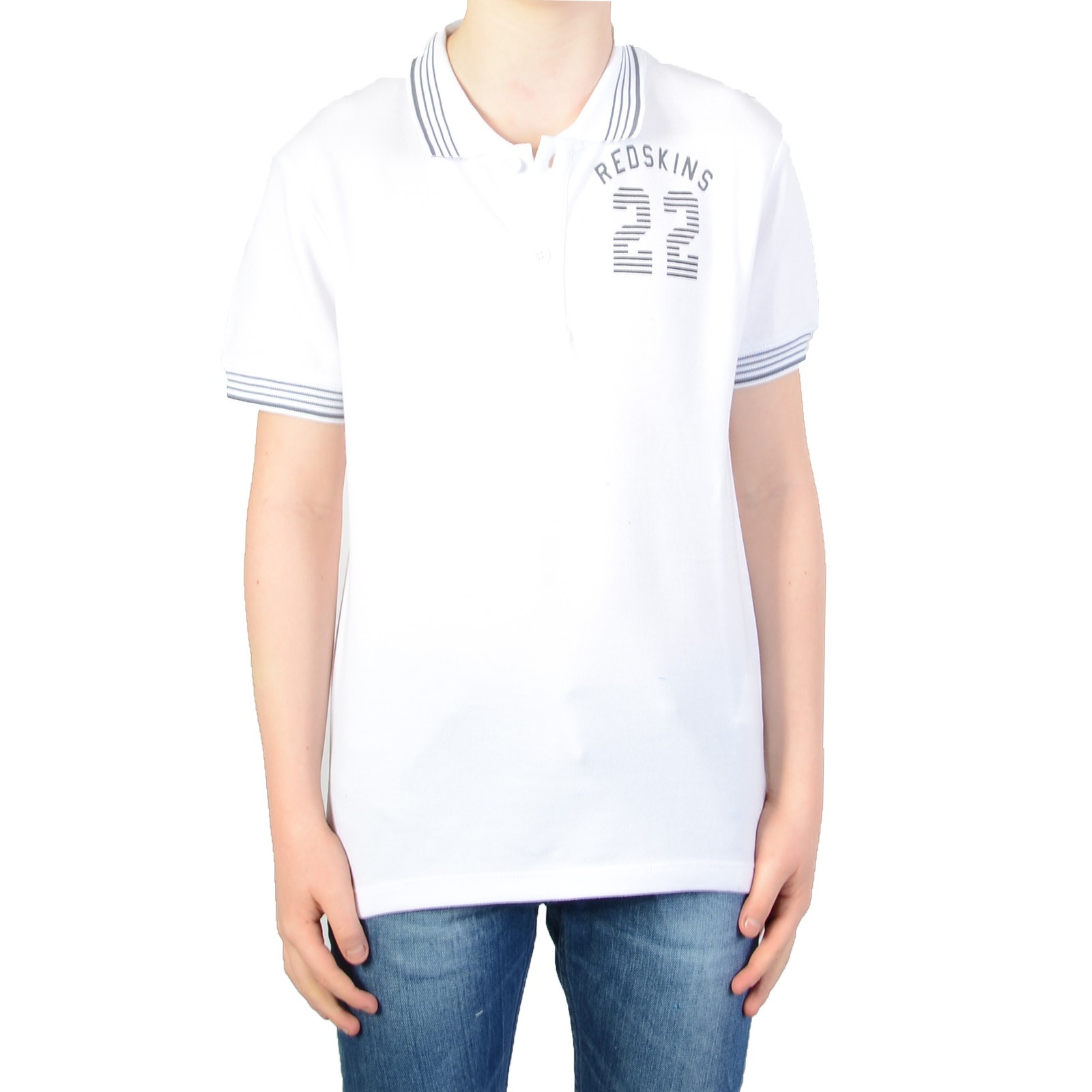 Polo redskins Enfant Wayne Pique  White 
