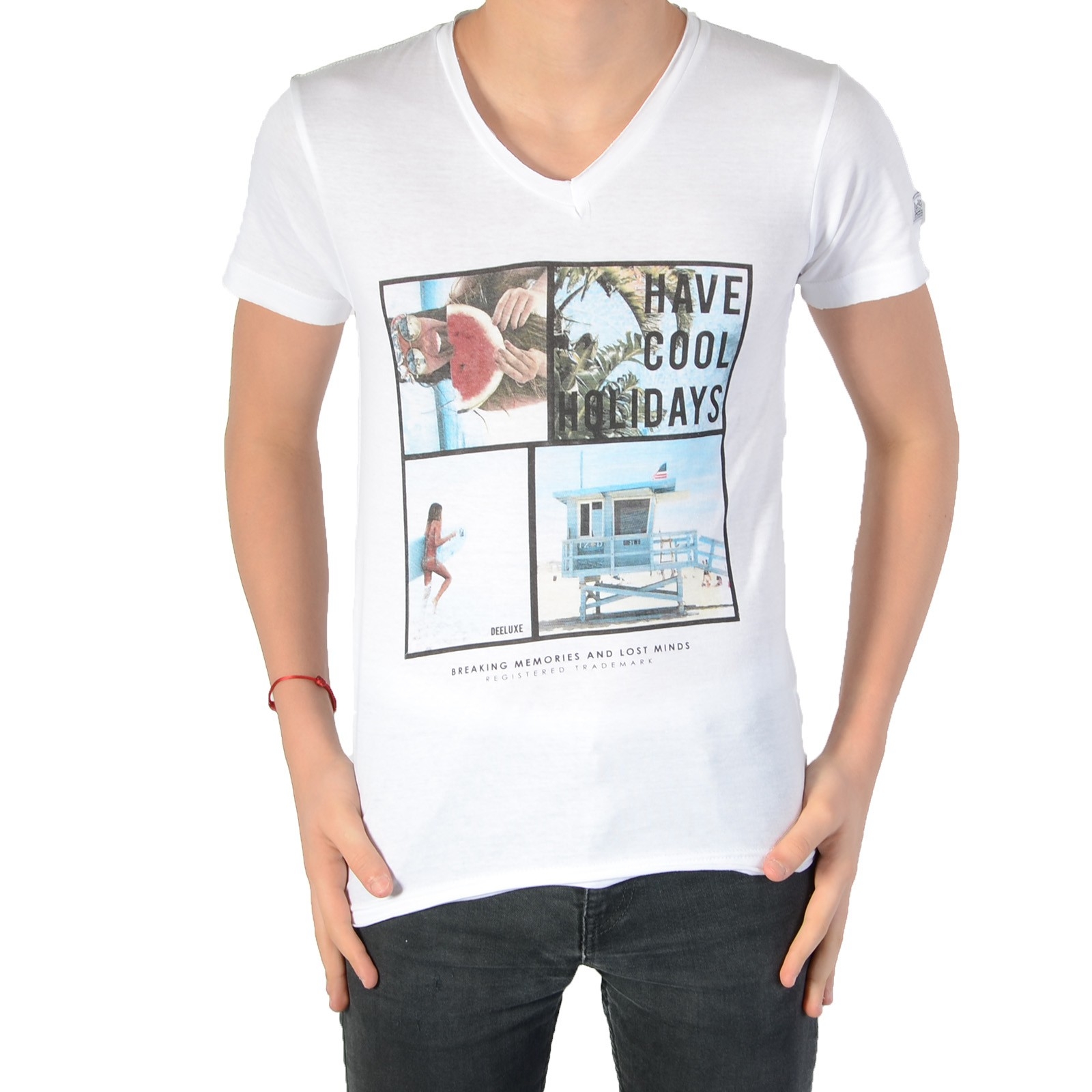 T-shirt Deeluxe Child S16189K Brett Kid White 
