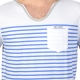 T shirt Deeluxe S161152 Fisher White