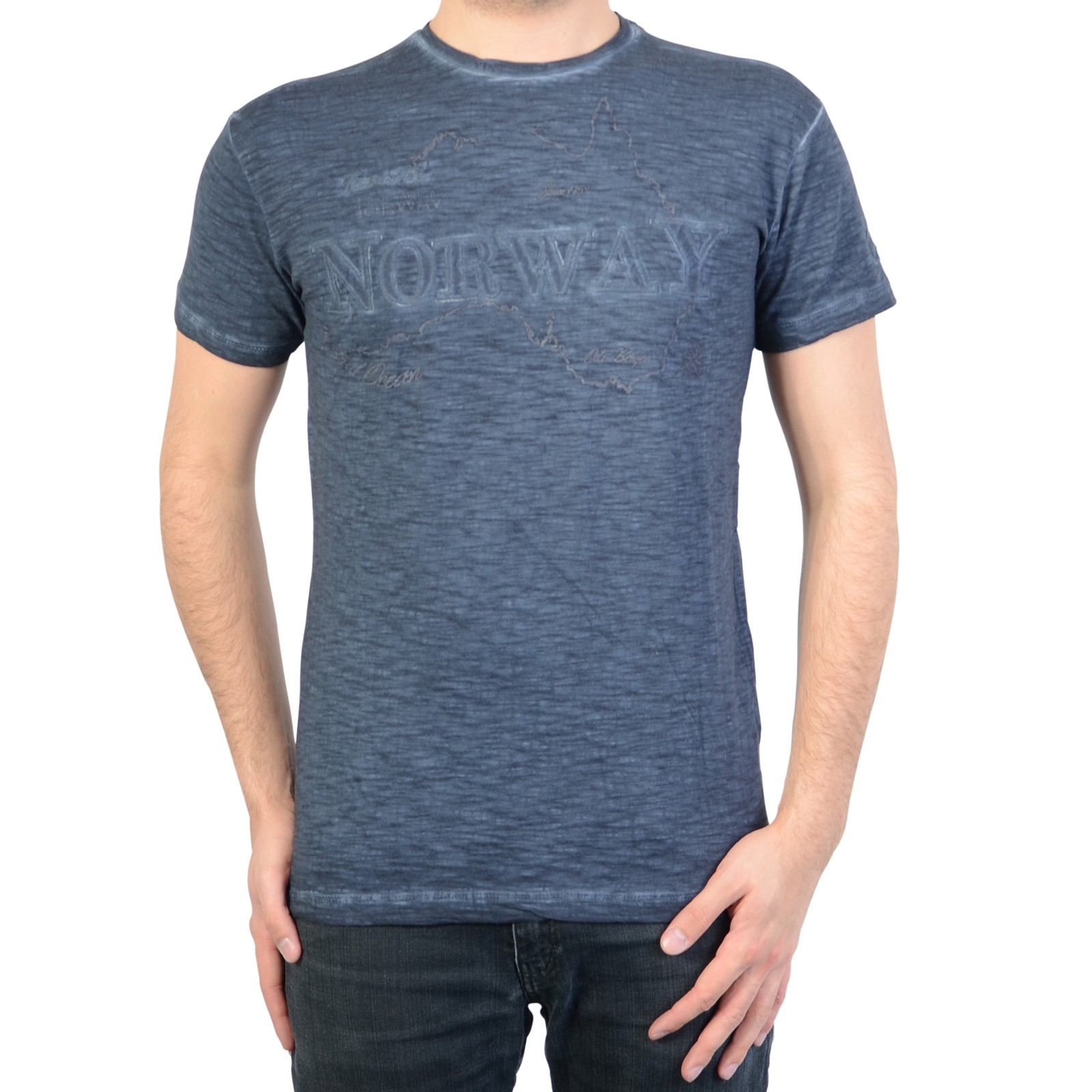 T-Shirt Geographical Norway Jebel SS Men's 100 Navy