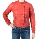 Leather jacket Pepe Jeans Rocky PL401068 Ruby 276