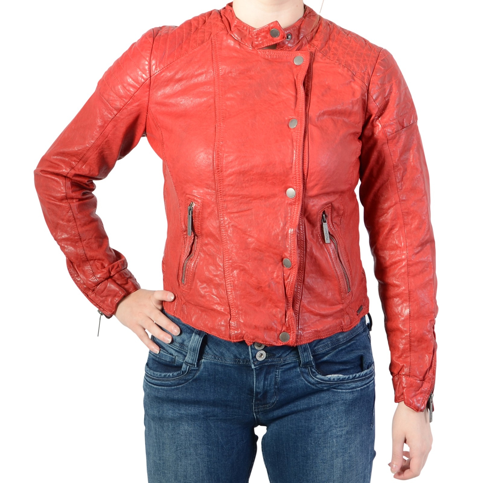 Chaqueta de cuero de Pepe Jeans Rocky PL401068 Ruby 276