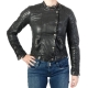 Chaqueta de cuero de Pepe Jeans Rocky PL401068 Negro 999