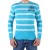 Pull Be And Be Touchdown à Rayures Turquoise / Blanc / Navy