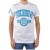T-Shirt be and Be Touchdown 1955 Blanc / Turquoise