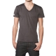 T-Shirt Eleven Paris Basic V SS Gris Rock