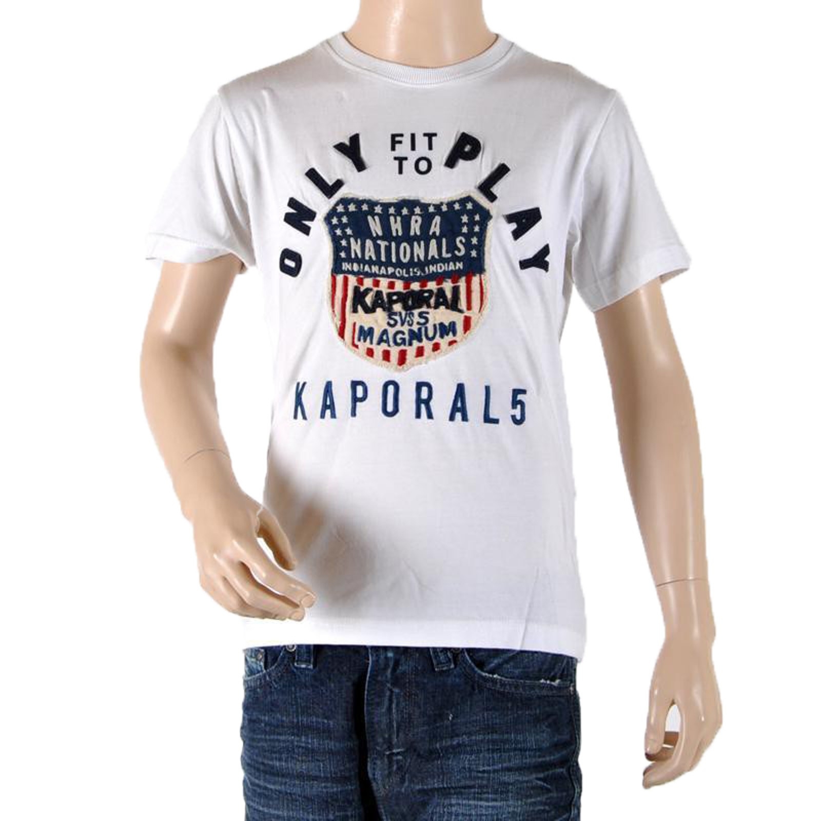 T-Shirt Enfant Kaporal 5 Palma Blanc