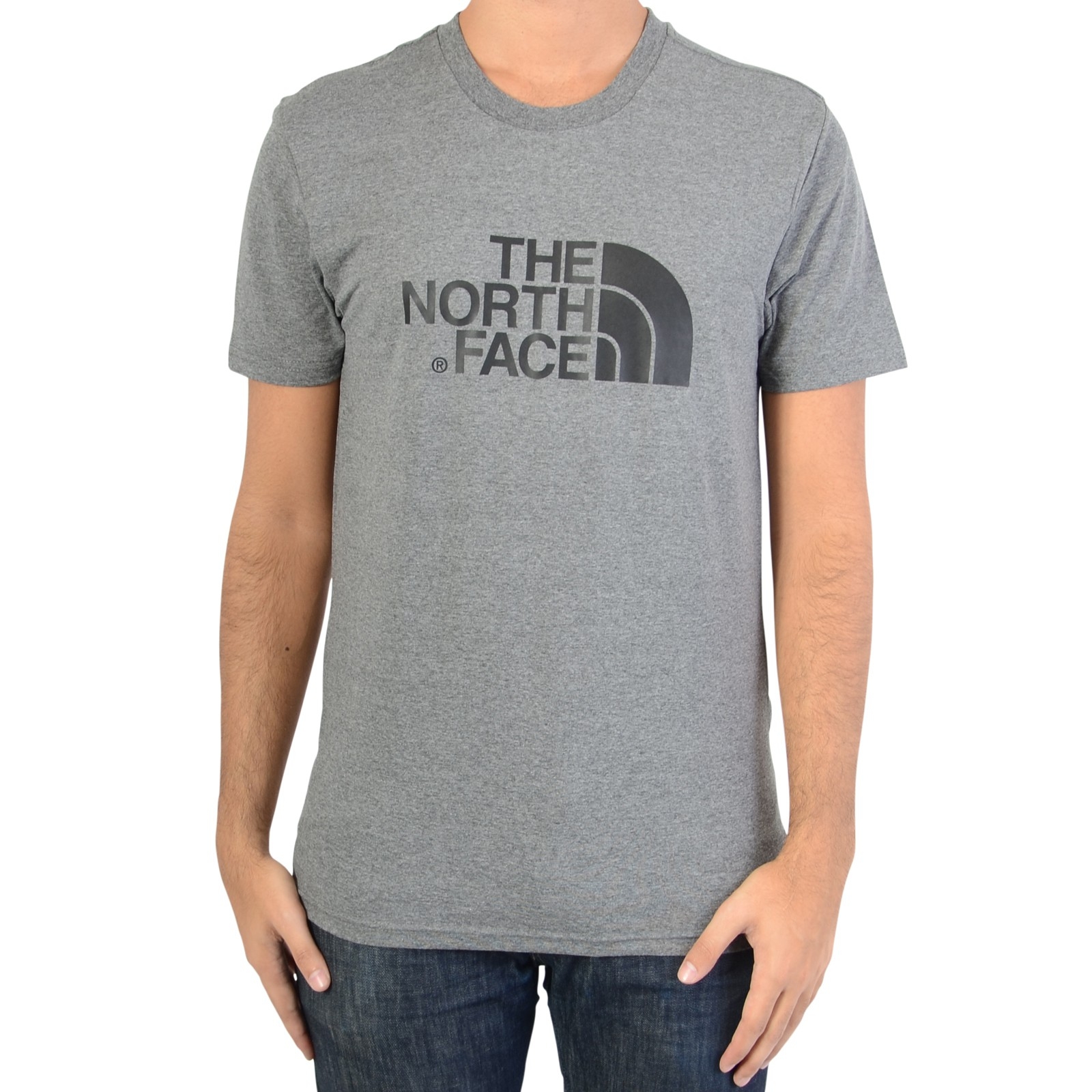 Tee Shirt The North Face M S/S EASY TEE TNF ME GREY ET .