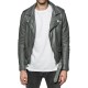 Leather jacket Serge Pariente Rocker Grey