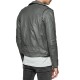 Blouson en Cuir Serge Pariente Rocker Gris