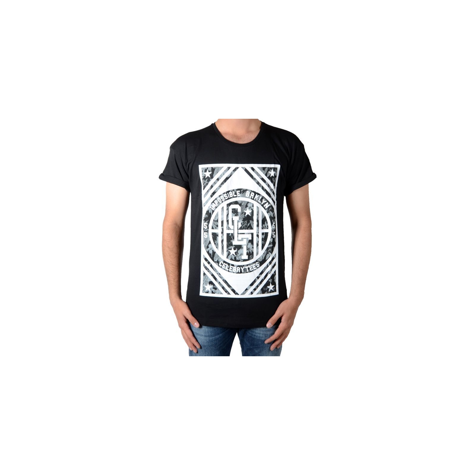 Tee Shirt Celebry Tees Broklyn Noir