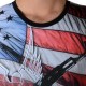 Tee Shirt Celebry Tees Gun America Noir / Rouge
