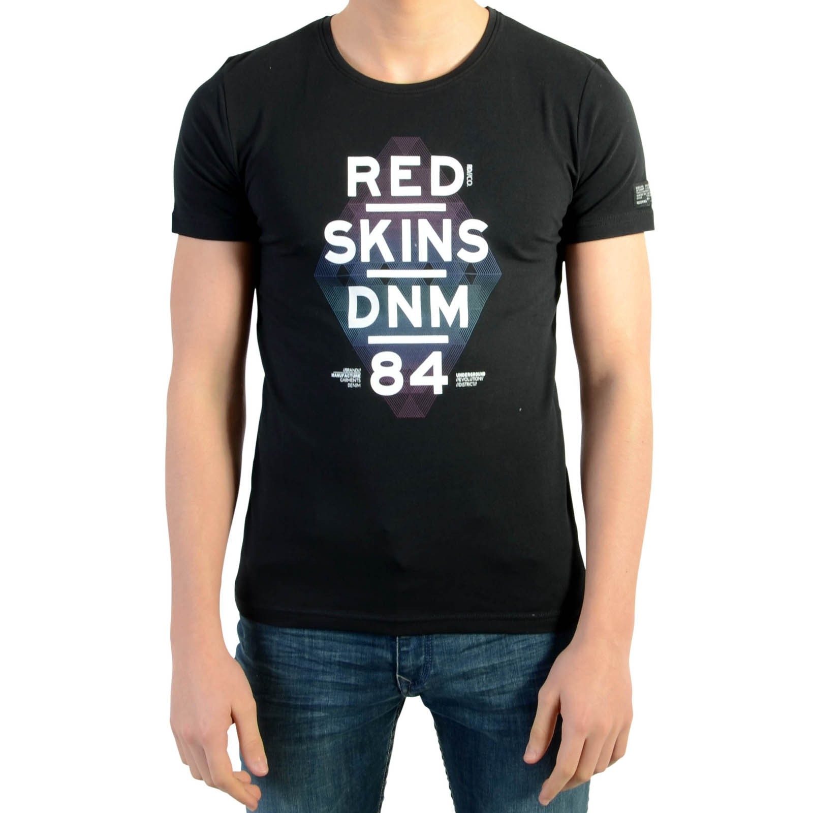 Tee Shirt Redskins Kids React Black
