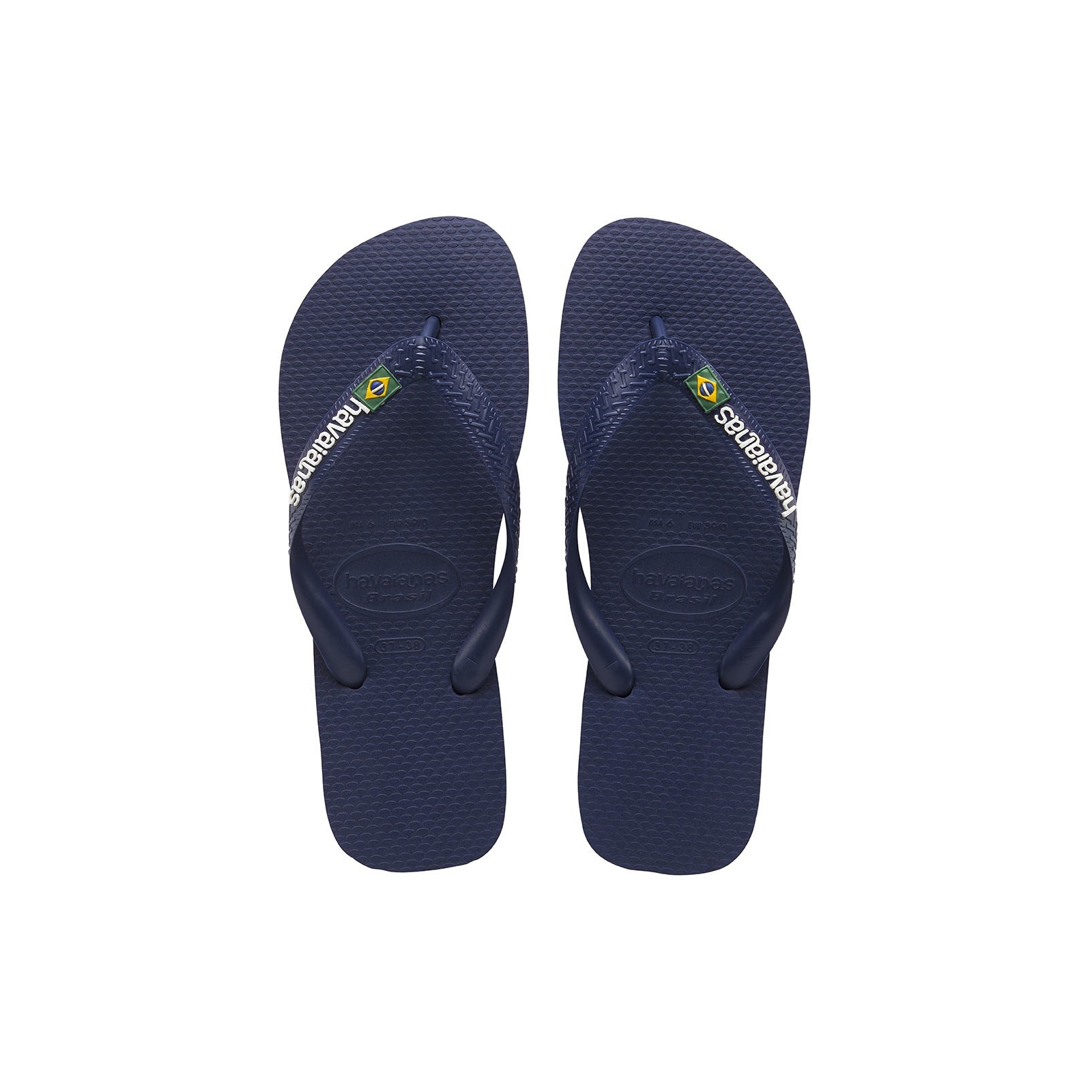 Tong Havaianas Enfant H.Brasil Logo Navy Blue