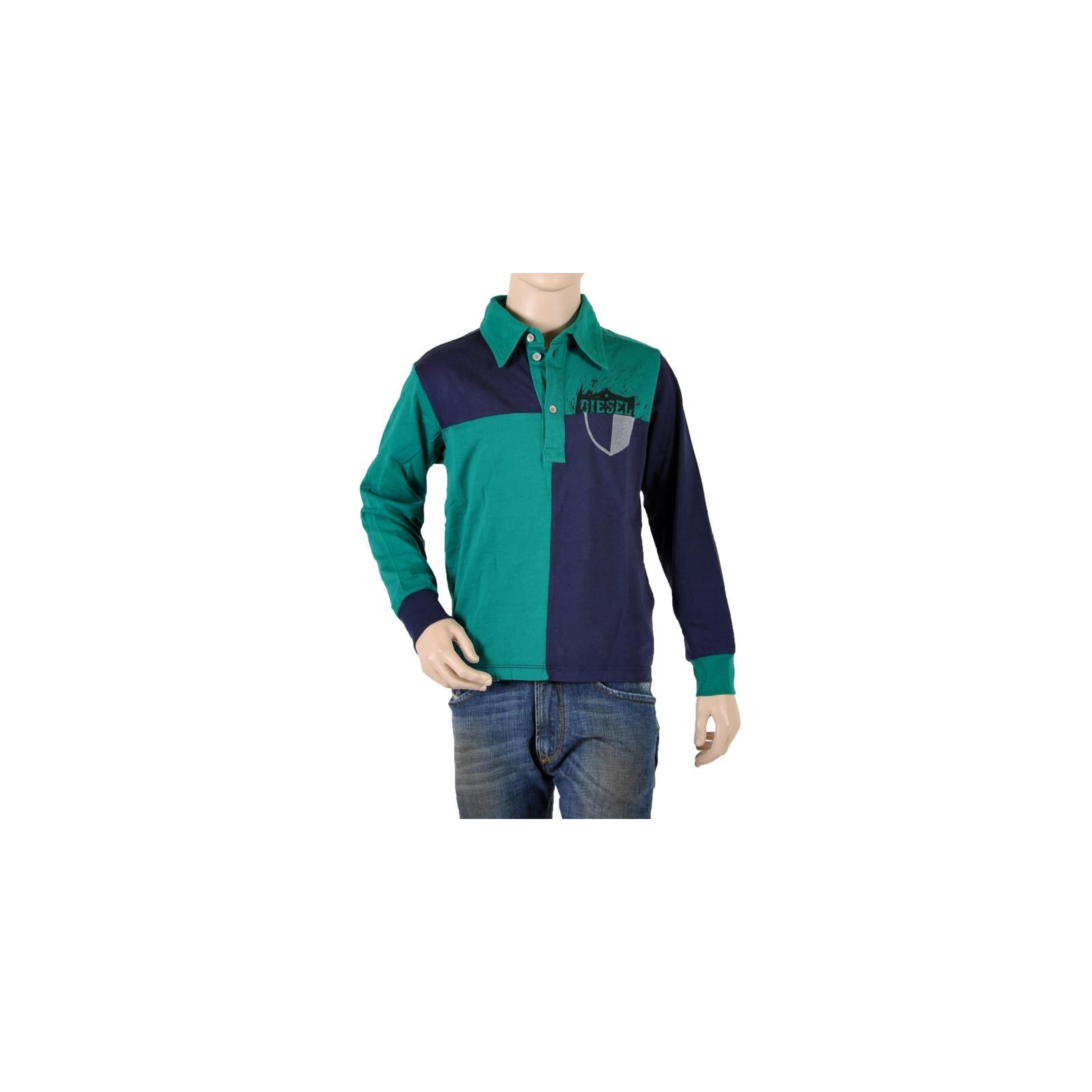 Polo Enfant Diesel Tomely K569 Bleu / Vert
