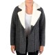 Cardigan Kaporal Fish Dark Grey Melanged