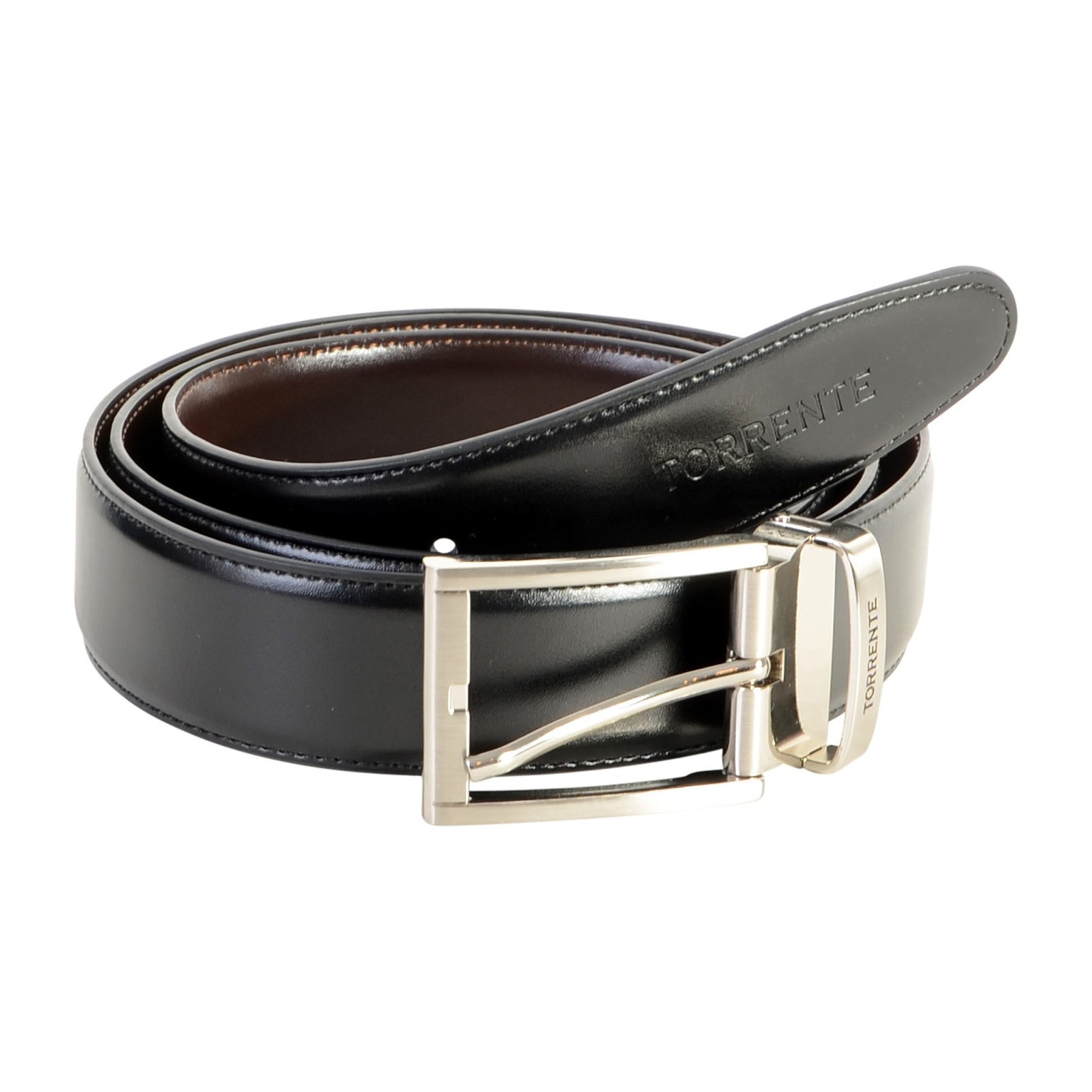  Ceinture Torrente Avec Boite Cadeau Reversible Noir et Marron CM20